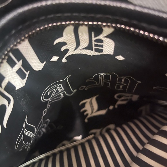 L.A.M.B. Black and Gray Women’s Crossbody Bag - Picture 3 of 5